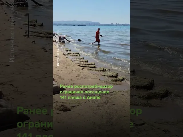 Анапа: купание вопреки запретам #shorts #Анапа #море #юг #мазут